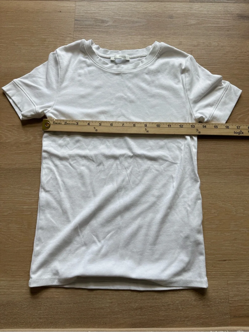 Zara White Short Sleeve Crewneck Tee - Picture 5 of 7